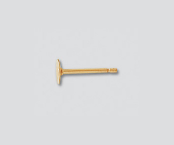 Gold Filled Flat Pin Pad 4mm - Pack of 2