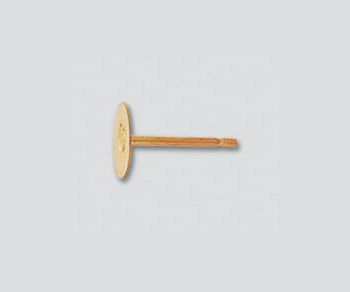Gold Filled Flat Pin Pad 6mm - Pack of 2