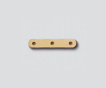 Gold Filled 5mm - 3 Hole Spacer Bar - Pack of 6