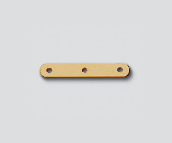 Gold Filled 6mm - 3 Hole Spacer Bar - Pack of 6