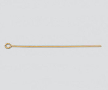 Gold Filled Eyepins 24GA  1 1/2 inch - Pack of 10
