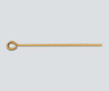Gold Filled Eyepins 24GA  1 inch  - Pack of 10