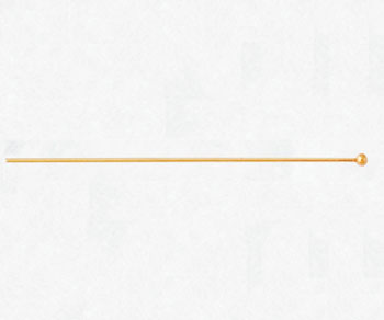 Gold Filled Head Pin 24GA w/ 1.5mm Ball 2 inch - Pack of 10