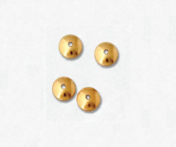 Gold Filled Bead Caps 4mm - Pack of 10
