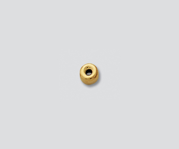 Gold Filled Bright Roundel 3mm - Pack of 10