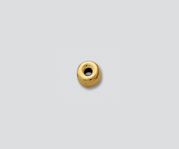 Gold Filled Bright Roundel 4mm - Pack of 10