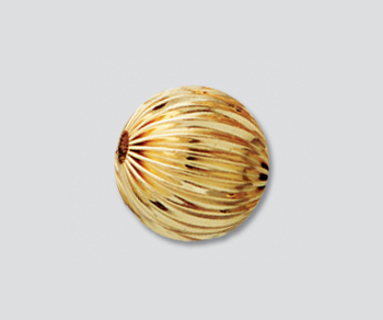 Gold Filled Corrugated Bead 12mm - Pack of 1