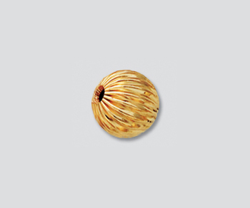 Gold Filled Corrugated Bead 8mm - Pack of 1