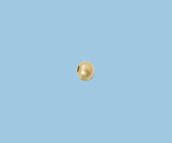 Gold Filled Matte Bead  3mm  (hole 1.0mm) - Pack of 10