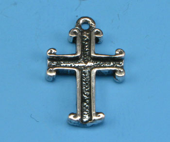 Sterling Silver Charm Cross 11X16mm - Pack of 1