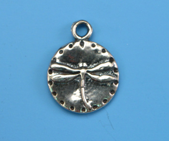 Sterling Silver Charm Dragonfly 15mm - Pack of 1