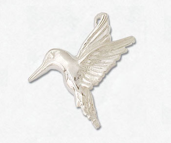 Sterling Silver Charm Humming Bird - Pack of 1