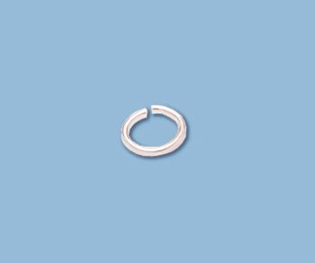 Sterling Silver Jump Ring (.030" 20.5ga) Oval 4x6mm - Pack of 10