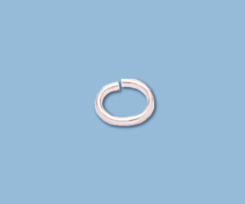 Sterling Silver Jump Ring (.034" 19.5ga) Oval 5x7mm - Pack of 10