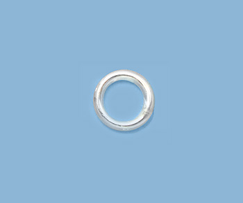 Sterling Silver Jump Ring Closed (.027) 21ga. 4mm - Pack of 10