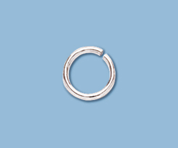 Sterling Silver Jump Ring Open (.035) 19ga. 8mm - Pack of 10