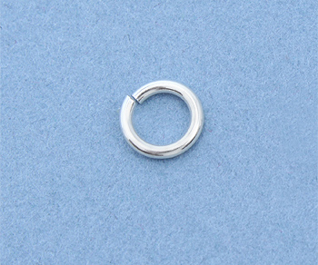 Sterling Silver Jump Ring Open (.040) 18ga. (OD) 6mm Heavy (ID) 4.2mm - Pack of 10