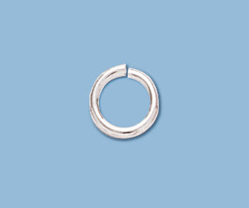 Sterling Silver Jump Ring Open (.051) 16ga. 8mm Heavy - Pack of 10