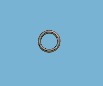 Sterling Silver Jump Ring Open (Oxidized 18ga .040") 6mm Heavy - Pack of 10