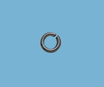 Sterling Silver Jump Ring Open (Oxidized 22ga .025")  3mm - Pack of 10