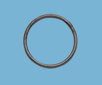 Sterling Silver Large Jump Ring Closed (Oxidized) 14mm - Pack of 6