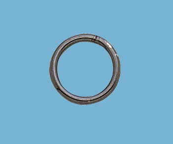Sterling Silver Large Jump Ring Closed (Oxidized) 8.5mm - Pack of 6