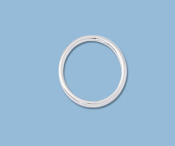Sterling Silver Large Jump Ring Closed 12 mm - Pack of 6