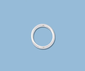 Sterling Silver Large Jump Ring Closed 8.5 mm - Pack of 6