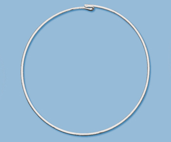 Sterling Silver Beading Hoop 40mm - Pack of 2