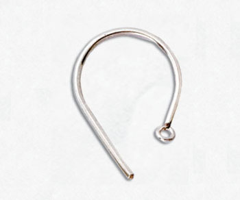 Sterling Silver Earwires 19mm - Pack of 2