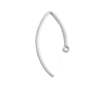 Sterling Silver Earwires 22mm - Pack of 2