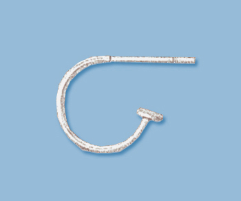 Sterling Silver Hoops w/ Post & Flat End 11.75mm - Pack of 2