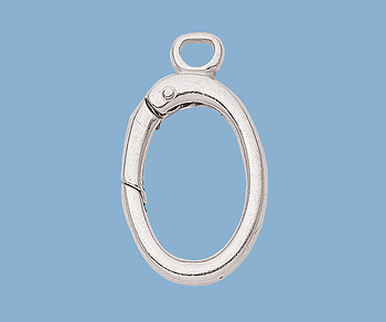 Sterling Silver Oval Lobster Clasp 19X33 mm - Pack of 1