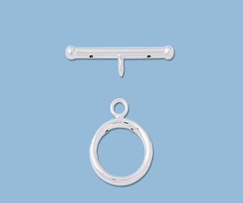 Sterling Silver Toggle Clasp 14 mm  - Pack of 1