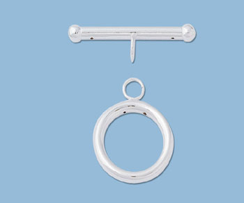 Sterling Silver Toggle Clasp 21 mm - Pack of 1
