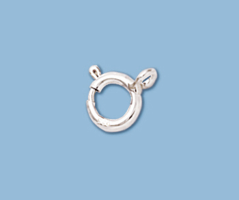 Sterling Silver Spring Ring 7mm Closed - Pack of 6