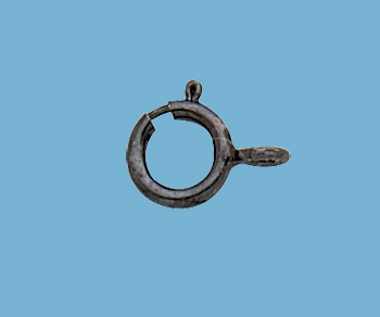 Sterling Silver Spring Ring Closed (Gun Metal) 5mm - Pack of 10