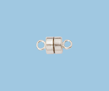 Sterling Silver  Magnetic Clasp  4.5mm Button Shape - Pack of 1