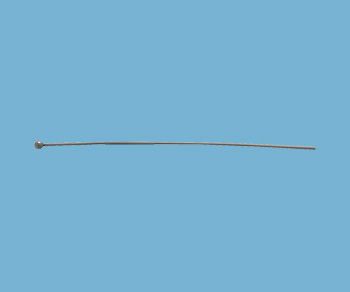Sterling Silver Head Pin w/ 1.5mm Ball 24ga (Oxidized) 2 inch - Pack of 10