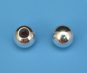 Sterling Silver Smart Bead for Malibu Bracelets 8mm - Pack of 2