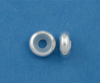 Sterling Silver Smart Roundel 3x7mm - Pack of 2