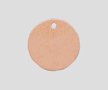 Rose Gold Filled Charm Round Flat Disc 11mm - Pack of 1