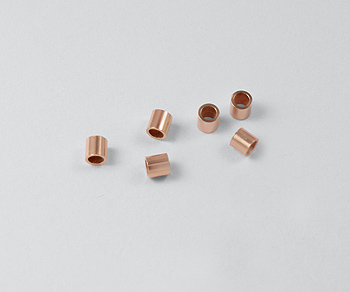 Rose Gold Filled Crimp Beads 2x2mm - Pack of 25