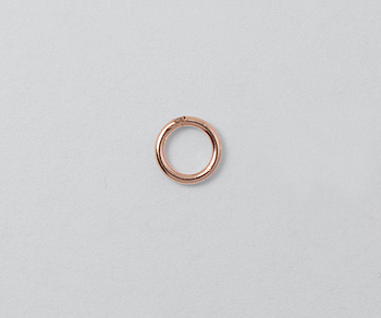 Rose Gold Filled Jump Rings Closed (.025) 22ga 4mm - Pack of 10