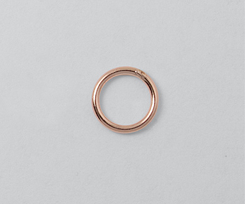 Rose Gold Filled Jump Rings Closed (.030) 20ga 6mm - Pack of 10