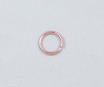 Rose Gold Filled Jump Rings Open (.025) 22ga 5mm - Pack of 10