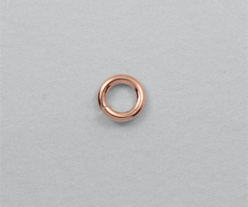 Rose Gold Filled Jump Rings Open (.030) 20ga 4mm - Pack of 10