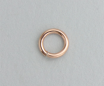 Rose Gold Filled Jump Rings Open (.040) 18ga 6mm - Pack of 10