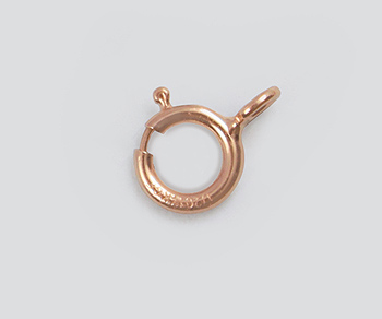 Rose Gold Filled Spring Ring 5mm Closed - Pack of 10