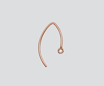 Rose Gold Filled Earwire 22mm  - Pack of 2